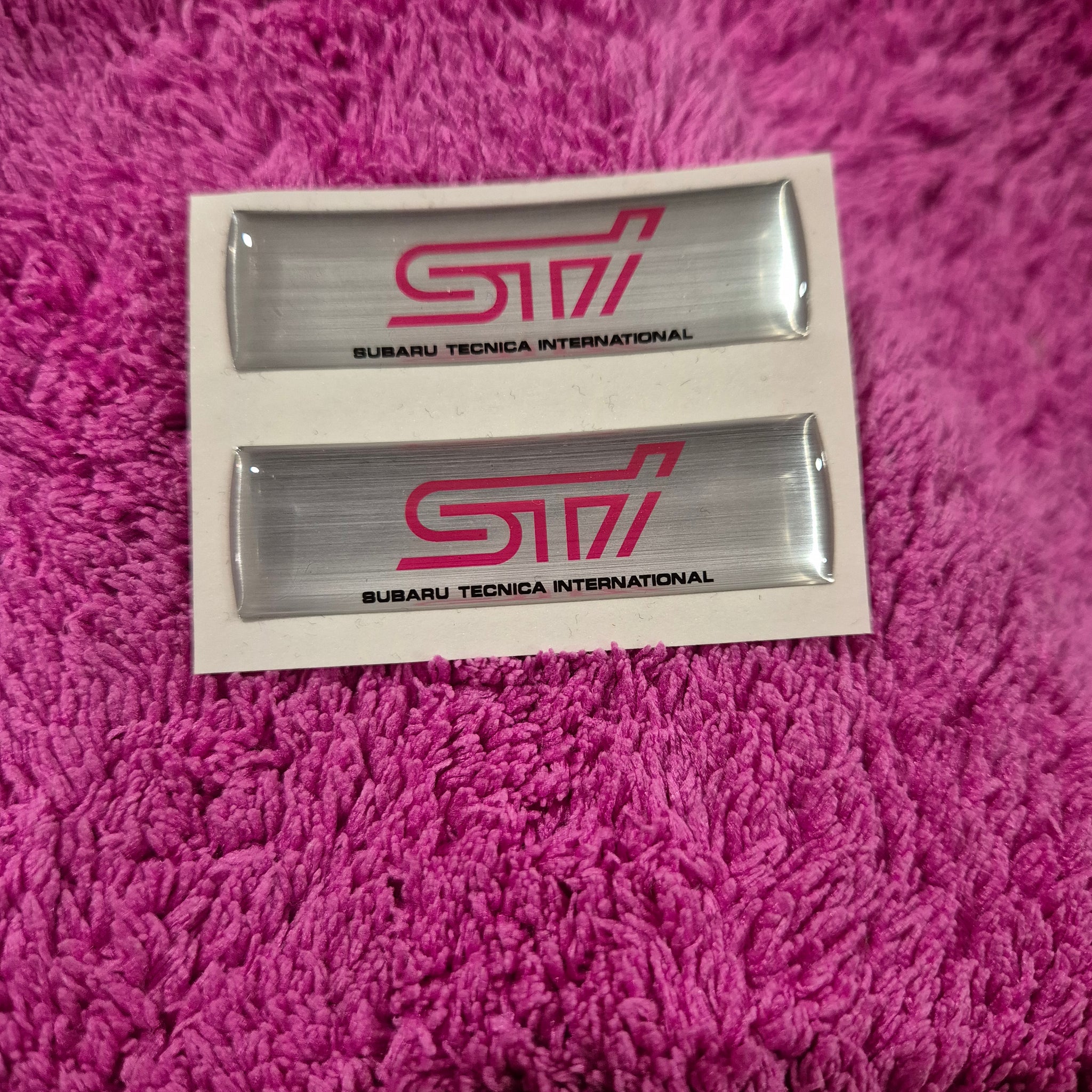 Replacement sticker for Oem Sti fuel cap cover