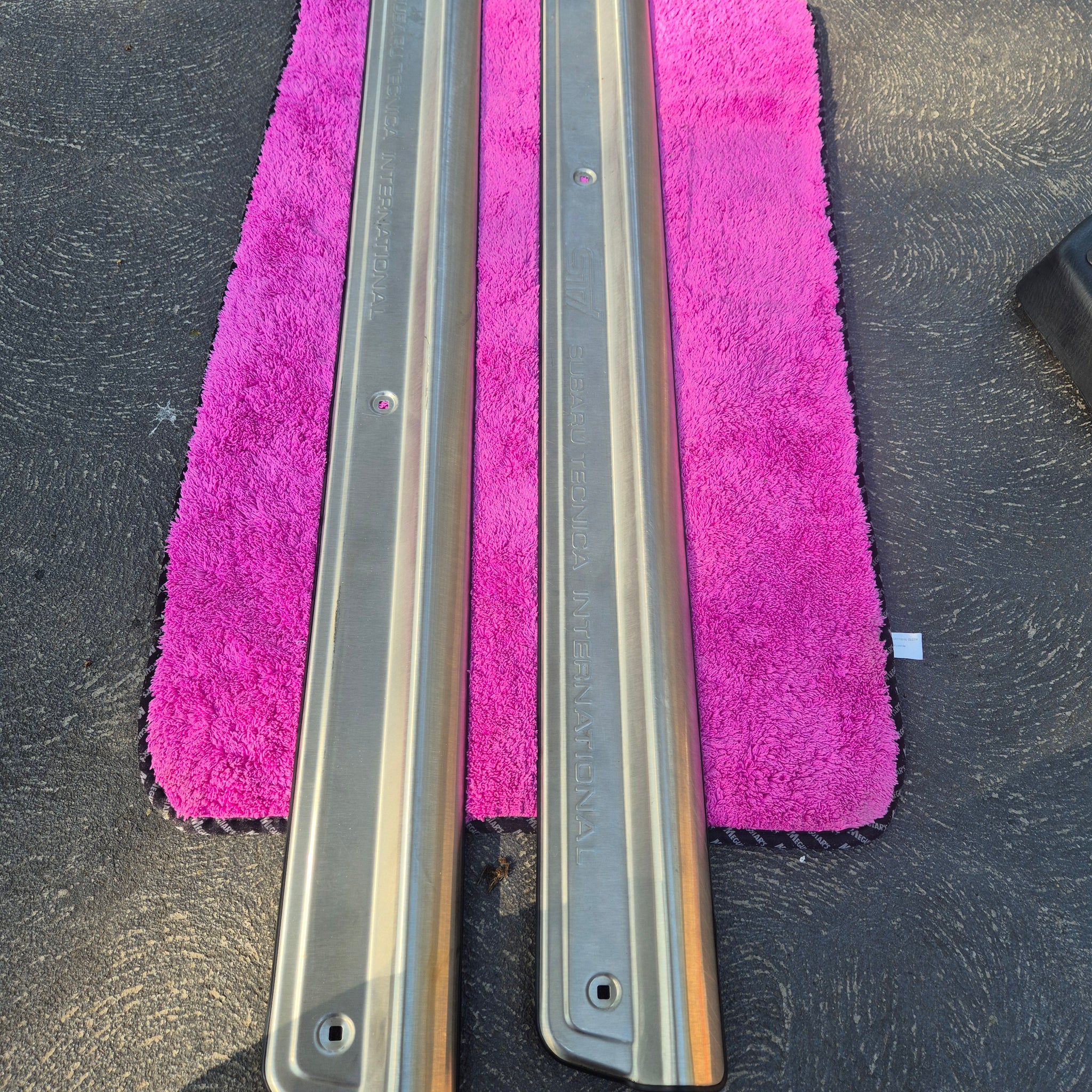 OEM original, used condition Subaru Impreza Coupe WRX typeR STi 22B (GC8) Type R Scuff Plate GM8 OEM P/N STS075580000/ 94065FA250