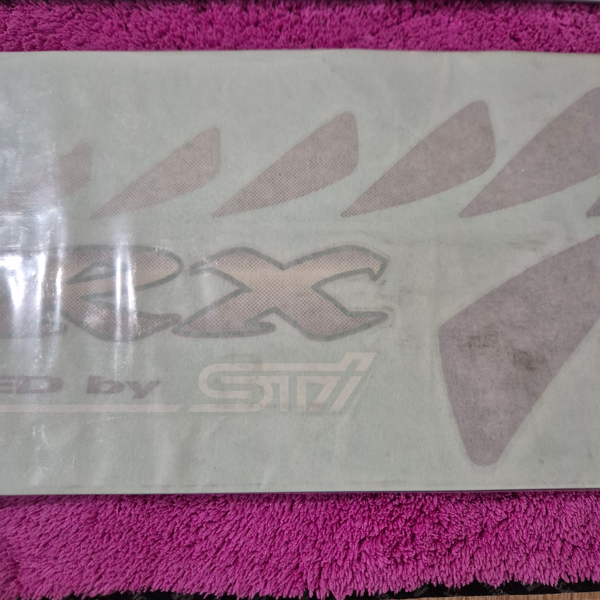 Genuine OEM WRX Sti Type R Rear Side Fender Decal Sticker Set White STi