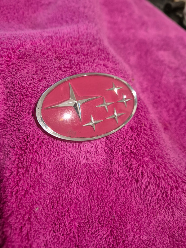 Genuine OEM pink stars STI Subaru badge 22B, Tyoe R etc