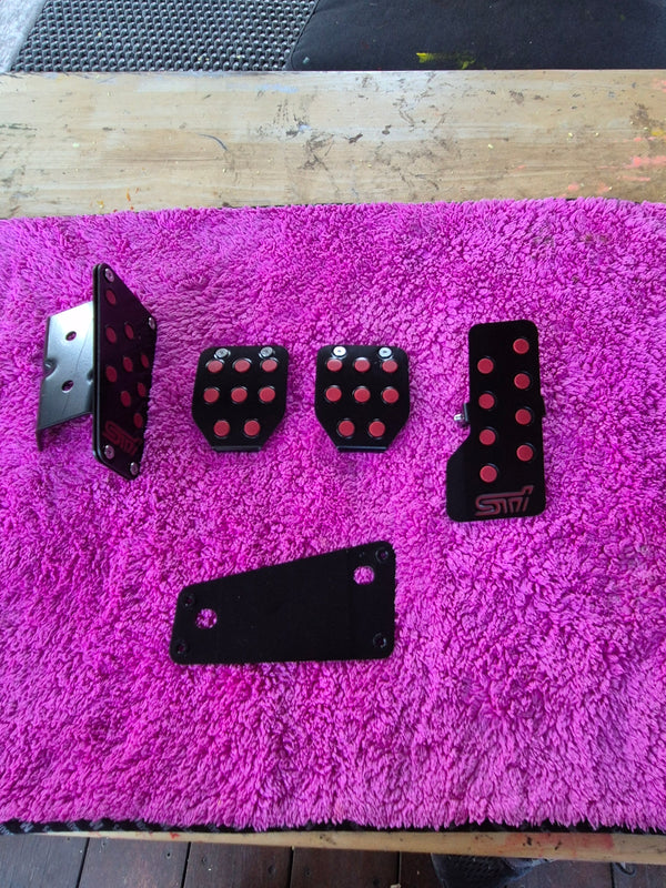 STI Pedal Pad Covers Set MT Black Impreza GC8/GM8/GF8 ST3600055020