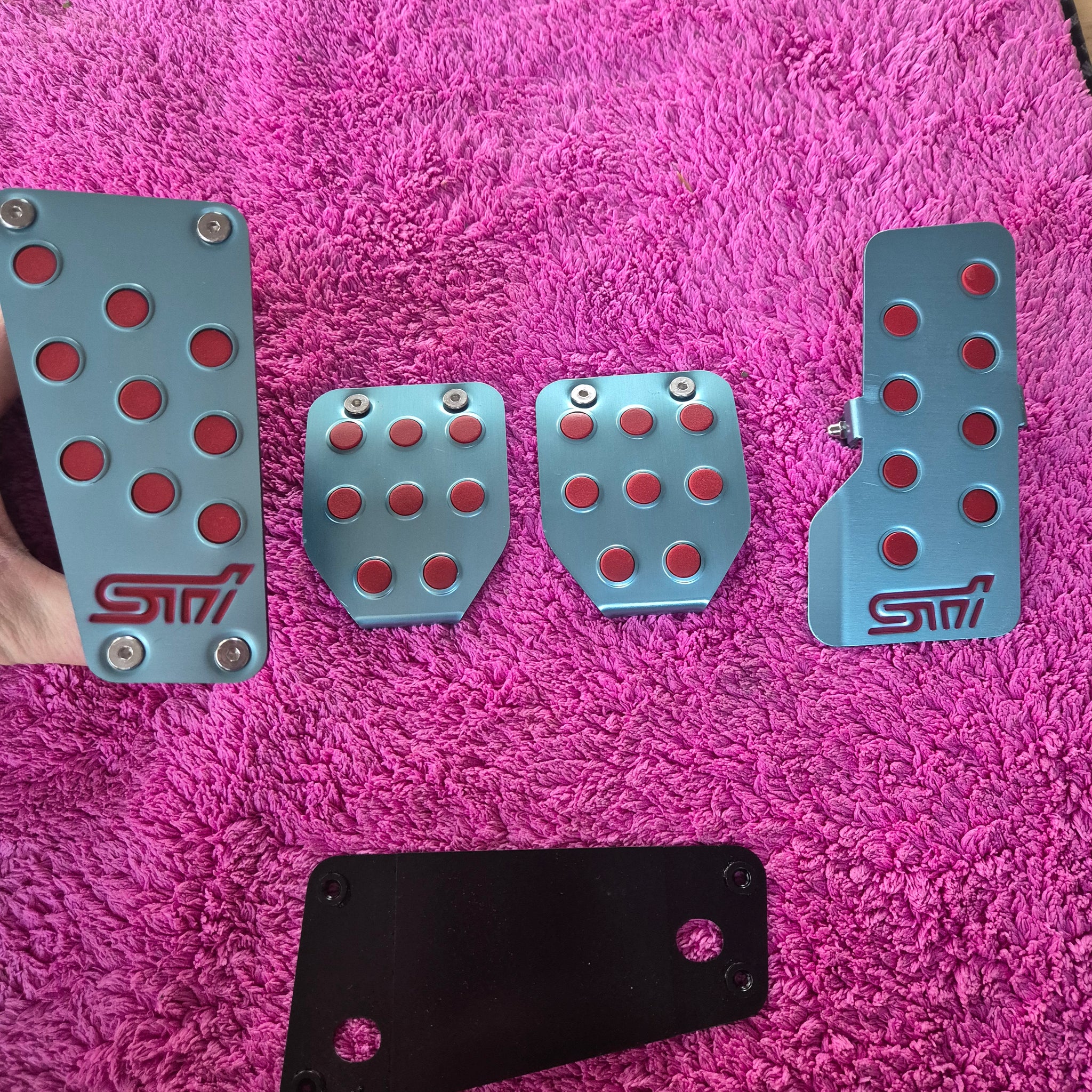 STI Pedal Pad Covers Set MT Blue Impreza GC8/GM8/GF8 ST3600055020