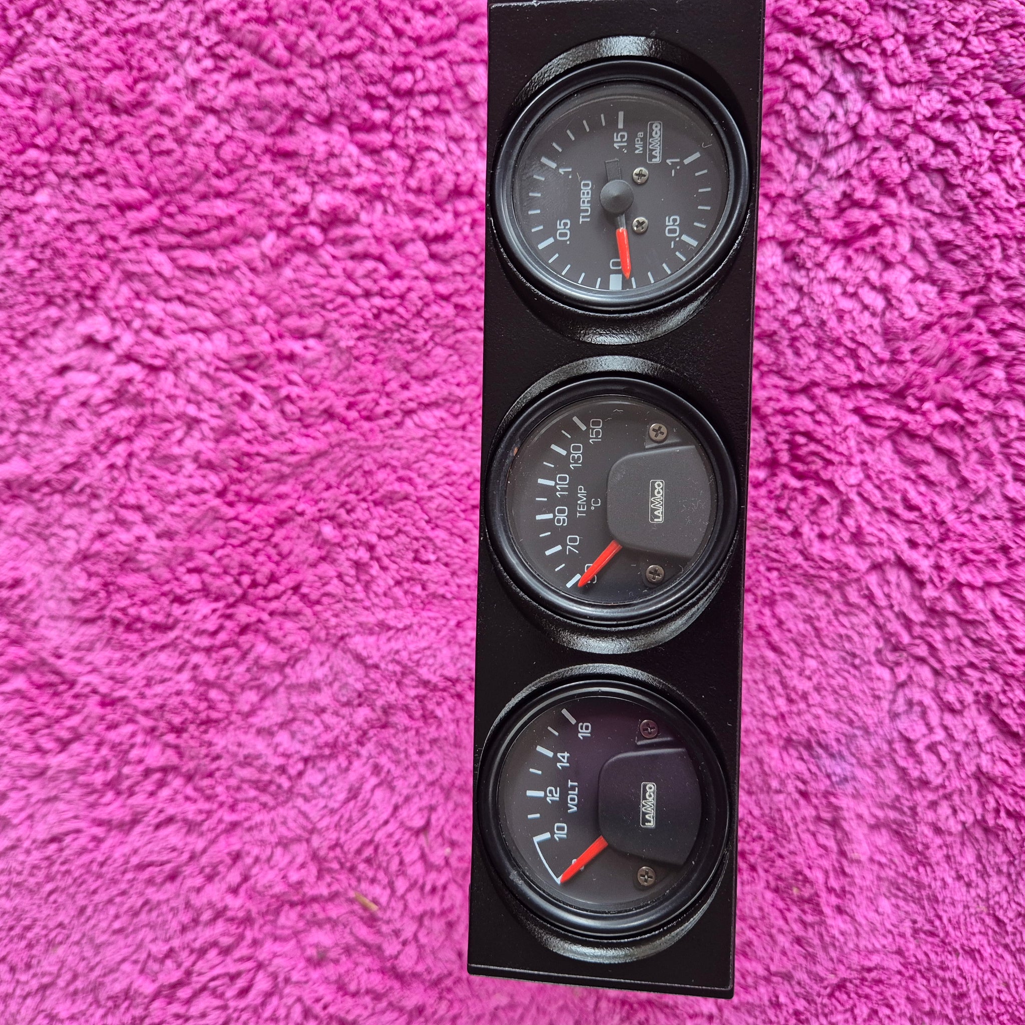 GC8/GM8/GF8/GDB OEM Black Face Lamco Gauges optional sensors and wiring availiable in other items