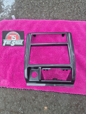 Subaru Impreza GC8 GF8 Carbon Fibre (Hydrodipped) 1998-2000 Radio Surround Panel / Bezel 66065FC111 Type R/ 22b/P1/RS2.5