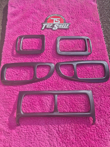 Subaru Impreza LHD Carbon Fibre overlays (Hydrodipped) kit
