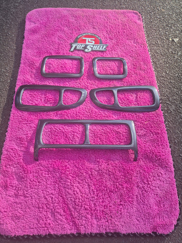 Subaru Impreza RHD Carbon Fibre overlays (Hydrodipped) kit