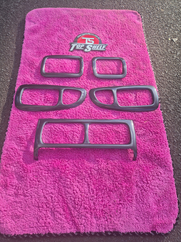 Subaru Impreza RHD Carbon Fibre overlays (Hydrodipped) kit
