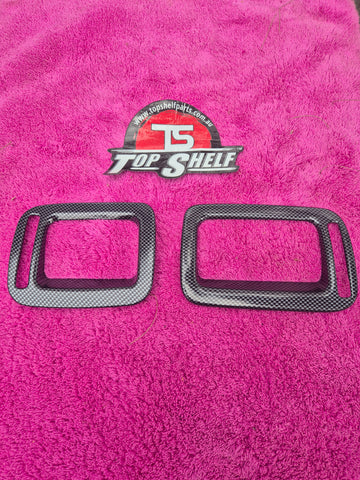 Subaru Impreza LHD Carbon Fibre (Hydrodipped) vent overlays facelift 98-00