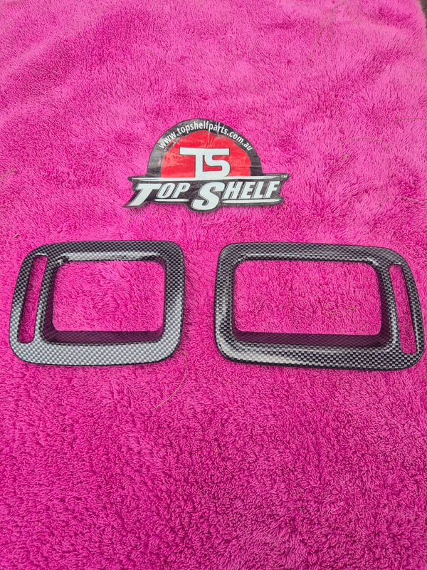 Subaru Impreza LHD Carbon Fibre (Hydrodipped) vent overlays facelift 98-00