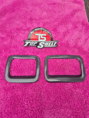Subaru Impreza RHD Carbon Fibre (Hydrodipped) vent overlays facelift 98-00