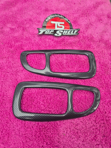 Subaru Impreza Carbon Fibre (Hydrodipped) Door Handle overlay facelift 98-00